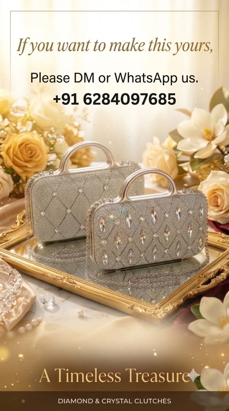 Crystal embellished structured box clutch