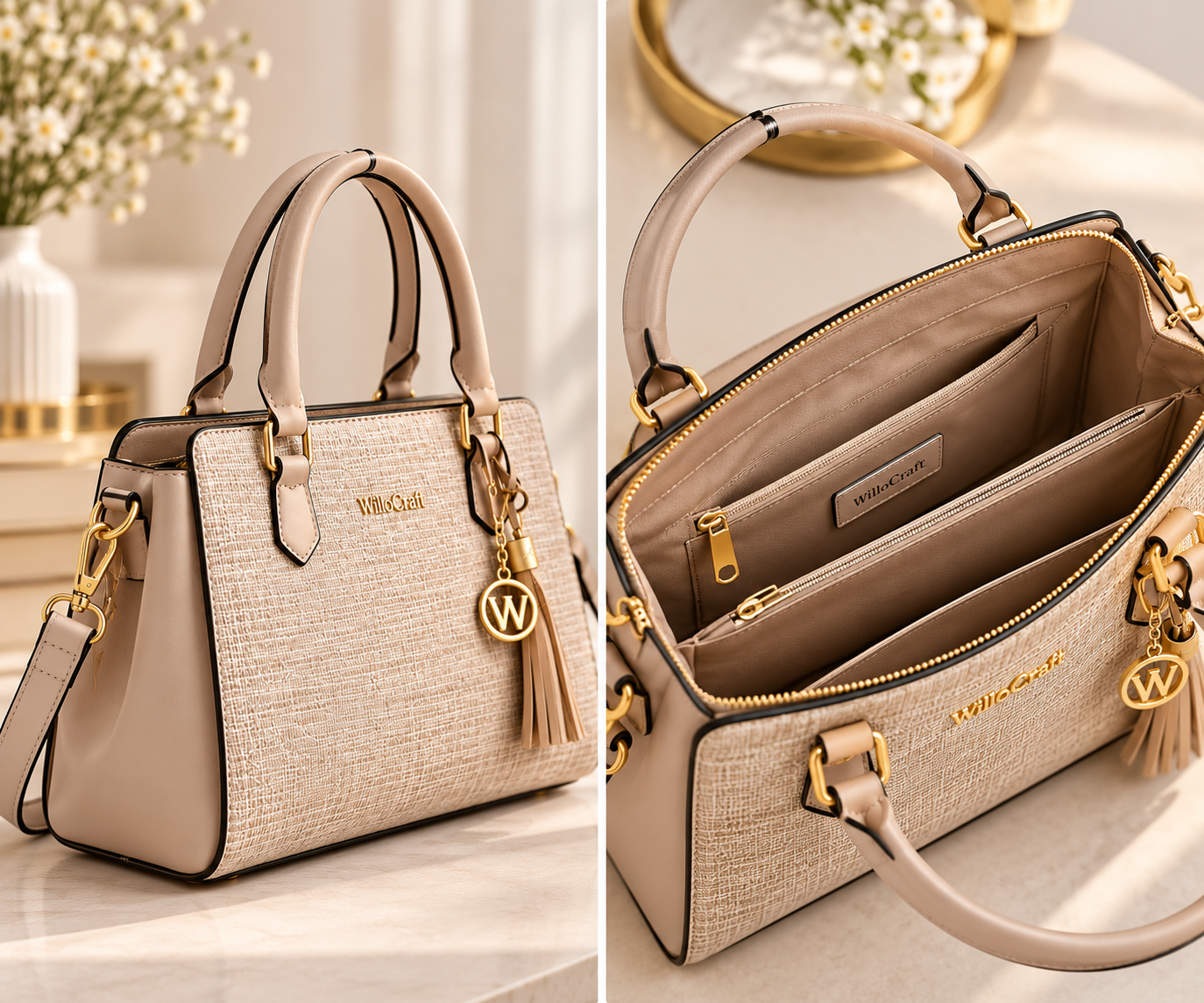 Elegant Textured Handbag - Image 2
