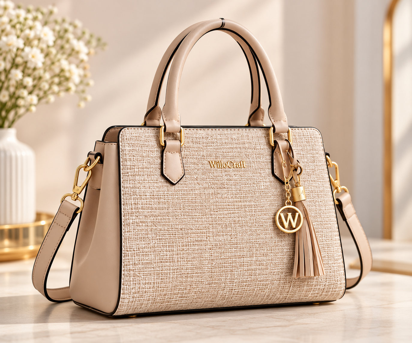 Elegant Textured Handbag